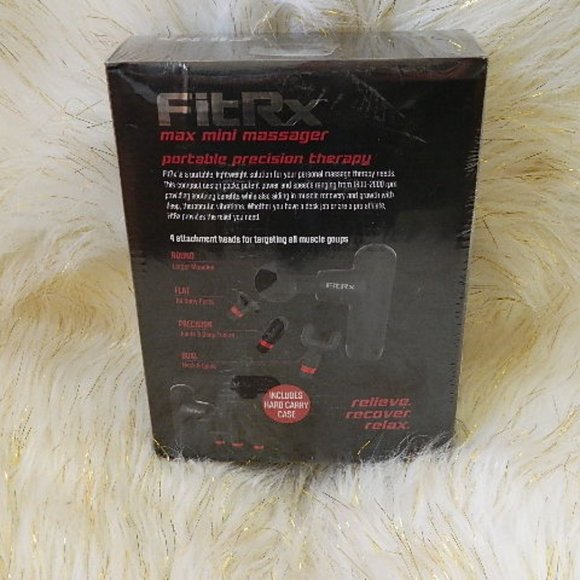 FITRX MAX MINI MASSAGER WITH 4 ATTACHMENTS & CARRYING CASE BRADN NEW SEALED - Picture 4 of 4